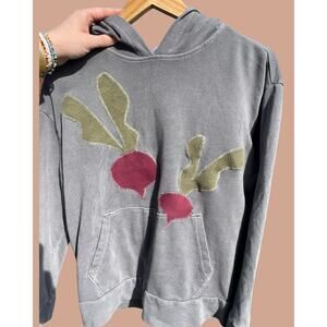 Size 14-16 Upcycled Beet Hoodie Sweatshirt